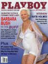 Barbara Bush in her underwear posing for Playboy Magazine