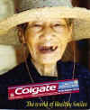 funny photo - Old lady with no teeth - Colgate